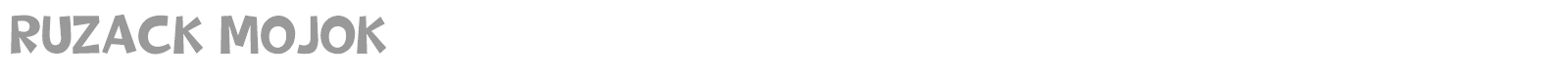 Ruzack Mojok font preview